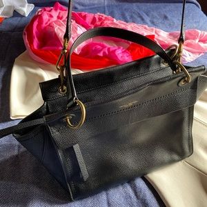 Henri Bendel Convertible Crossbody Pebbled Leather